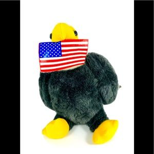 Sugar Loaf American Bald Eagle Patriotic Plush With American Flag 11” 4th Of Jul